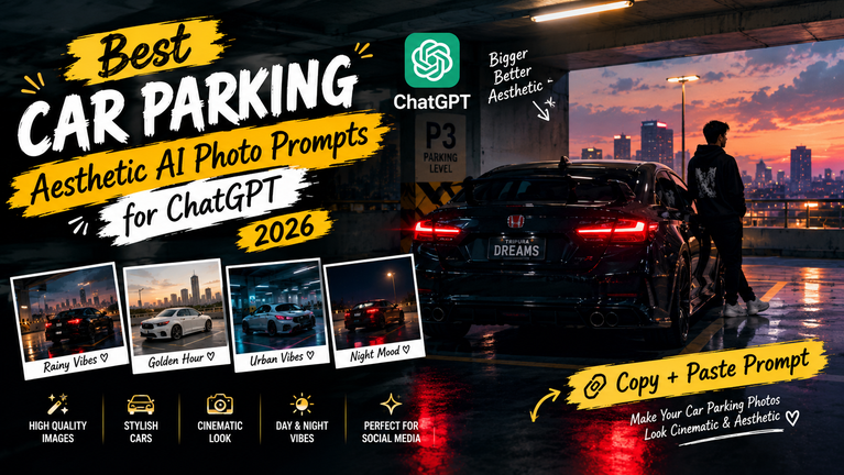 Best Car Parking Aesthetic AI Photo Prompts for ChatGPT (2026)