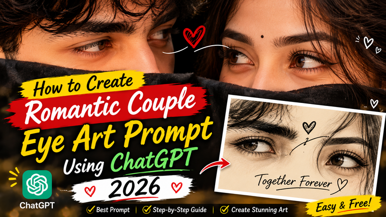 romantic couple eye art prompts